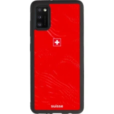 Samsung Galaxy A41 Case Hülle - Silikon schwarz Schweiz 2026 personalisierbares Fussballtrikot