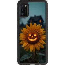 Coque Samsung Galaxy A41 - Silicone rigide noir Halloween 2026 Evil Sunflower
