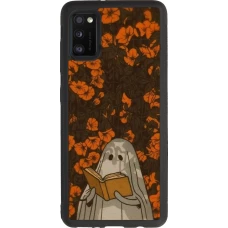 Coque Samsung Galaxy A41 - Silicone rigide noir Halloween 2026 Ghost reading