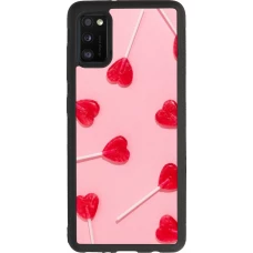 Samsung Galaxy A41 Case Hülle - Silikon schwarz Saint Valentines Day 26 Lollipop