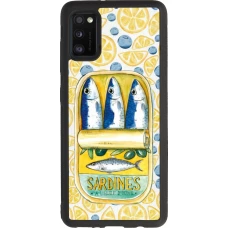 Samsung Galaxy A41 Case Hülle - Silikon schwarz Sardines in oil 2026