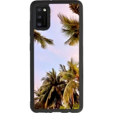 Coque Samsung Galaxy A41 - Silicone rigide noir Summer 2023 palm tree vibe