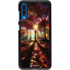 Samsung Galaxy A50 Case Hülle - Herbstlicher goldener Glanz