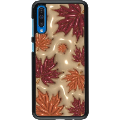 Samsung Galaxy A50 Case Hülle - Autumn 26 3D leaves
