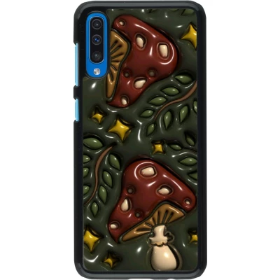 Samsung Galaxy A50 Case Hülle - Autumn 26 3D mushrooms