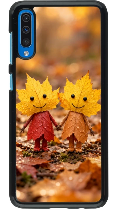 Coque Samsung Galaxy A50 - Autumn 26 Couple of leaves