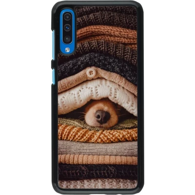 Samsung Galaxy A50 Case Hülle - Autumn 26 Dog under the covers