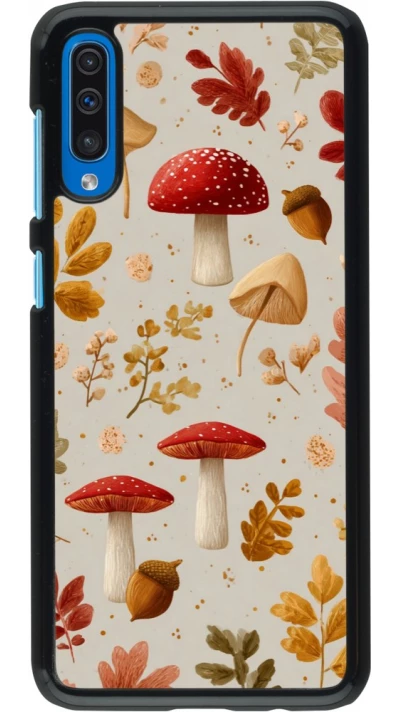 Coque Samsung Galaxy A50 - Autumn 26 Mushrooms and leaves