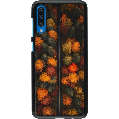 Samsung Galaxy A50 Case Hülle - Autumn 26 Road in autumn