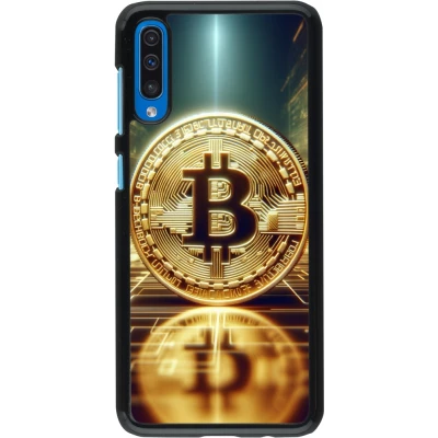 Samsung Galaxy A50 Case Hülle - Bitcoin Stehen