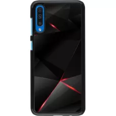 Coque Samsung Galaxy A50 - Black Red Lines