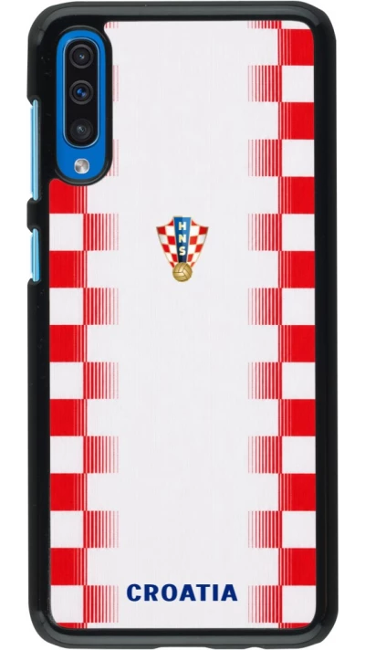 Samsung Galaxy A50 Case Hülle - Kroatien 2026 personalisierbares Fussballtrikot