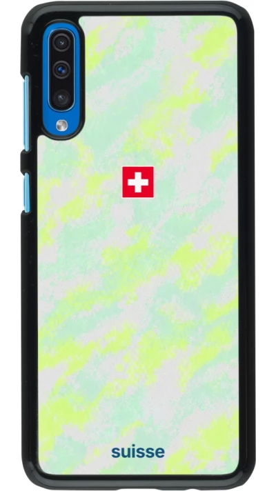Samsung Galaxy A50 Case Hülle - Schweiz Away 2026 personalisierbares Fussballtrikot