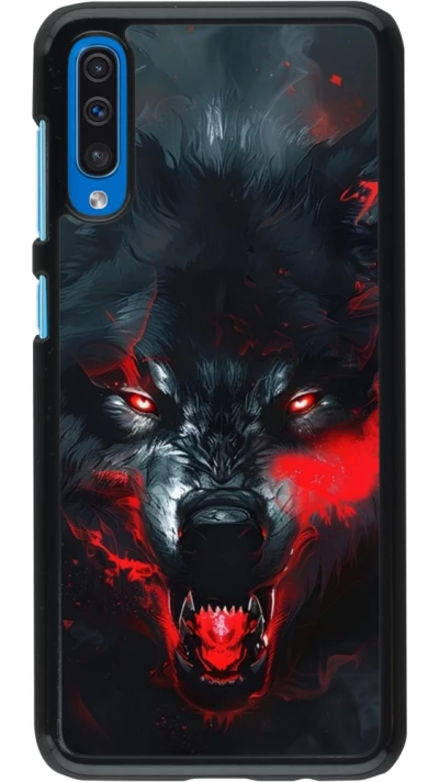 Samsung Galaxy A50 Case Hülle - Halloween 2024 mad werewolf