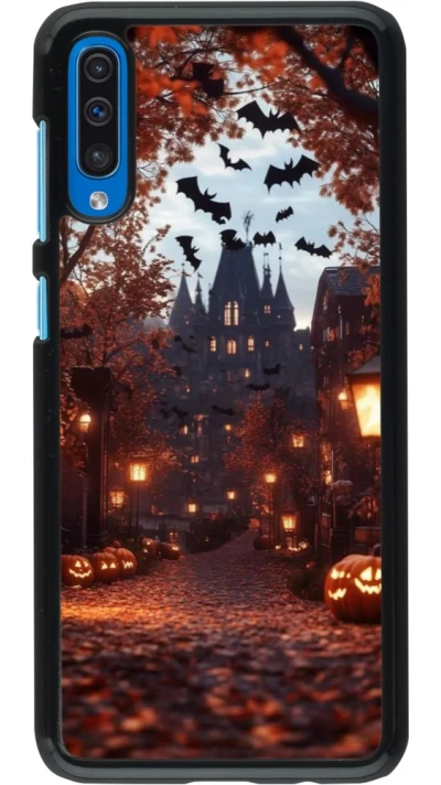 Samsung Galaxy A50 Case Hülle - Halloween 2025 Haunted house