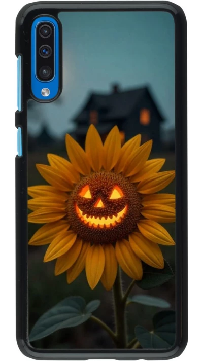 Samsung Galaxy A50 Case Hülle - Halloween 2026 Evil Sunflower