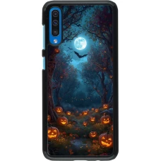 Samsung Galaxy A50 Case Hülle - Halloween 2026 Road of Pumpkins