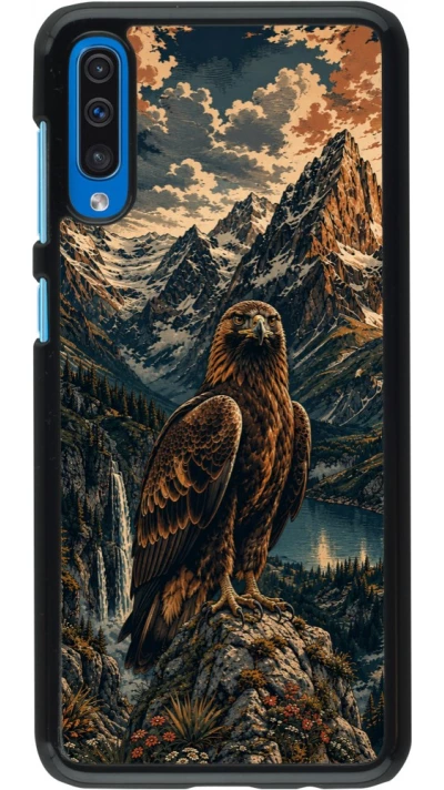 Coque Samsung Galaxy A50 - Linocut Aigle Royal