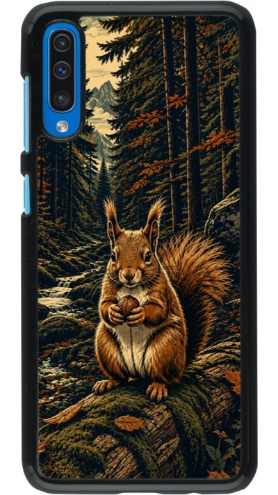 Coque Samsung Galaxy A50 - Linocut Ecureuil