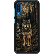 Coque Samsung Galaxy A50 - Linocut Loup