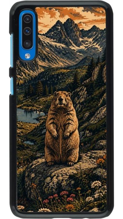 Coque Samsung Galaxy A50 - Linocut Marmotte