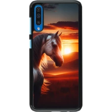 Samsung Galaxy A50 Case Hülle - Majestätischer Sonnenuntergang Pferd