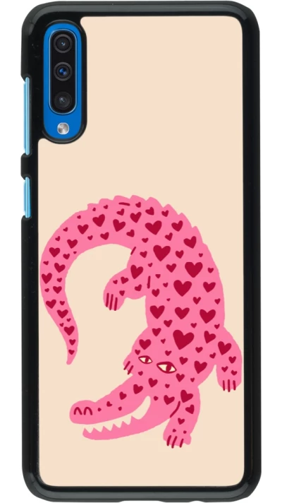 Samsung Galaxy A50 Case Hülle - Pink crocodile 2026