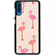 Coque Samsung Galaxy A50 - Pink Flamingos Pattern