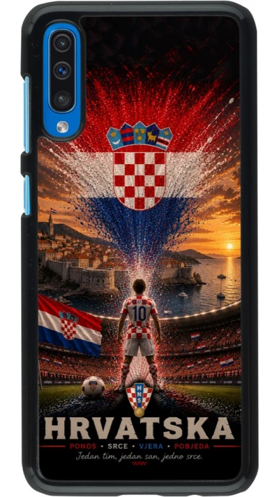 Samsung Galaxy A50 Case Hülle - Fussball Kroatien splash 2026