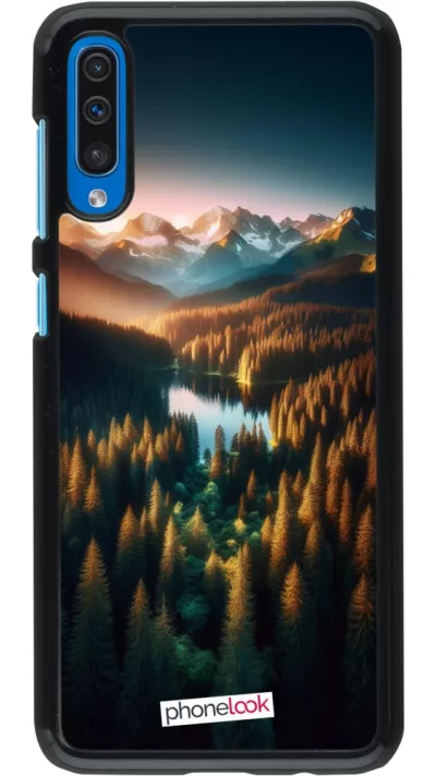 Coque Samsung Galaxy A50 - Sunset Forest Lake