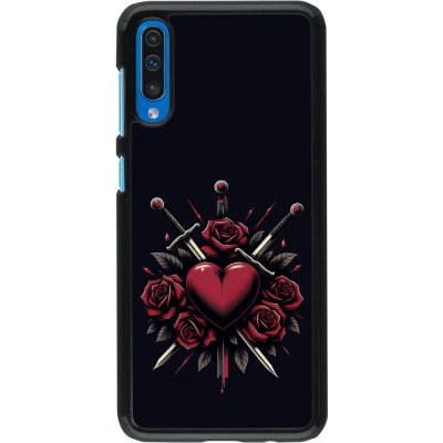 Samsung Galaxy A50 Case Hülle - Valentine 2024 gothic love