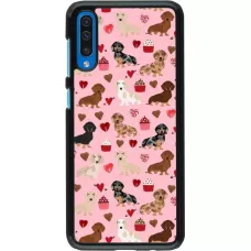 Samsung Galaxy A50 Case Hülle - Valentine 2024 puppy love