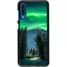 Samsung Galaxy A50 Case Hülle - Winter 22 Northern Lights