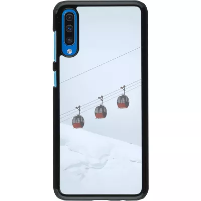 Samsung Galaxy A50 Case Hülle - Winter 22 ski lift