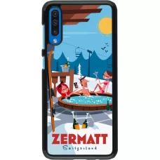 Samsung Galaxy A50 Case Hülle - Zermatt Mountain Jacuzzi
