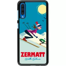 Samsung Galaxy A50 Case Hülle - Zermatt Ski Downhill