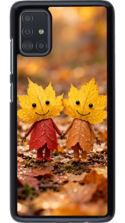 Coque Samsung Galaxy A51 - Autumn 26 Couple of leaves