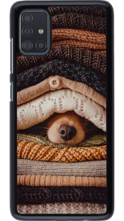 Coque Samsung Galaxy A51 - Autumn 26 Dog under the covers
