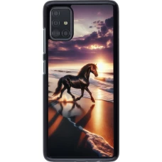 Samsung Galaxy A51 Case Hülle - Pferd majestätisch Strand
