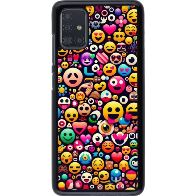 Coque Samsung Galaxy A51 - Emoji Mix Color