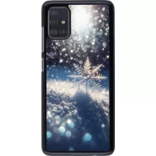 Samsung Galaxy A51 Case Hülle - Schneeflocke Solar Glanz