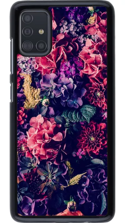 Coque Samsung Galaxy A51 - Flowers Dark