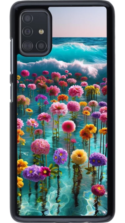 Coque Samsung Galaxy A51 - Flower sea waves