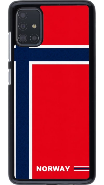 Samsung Galaxy A51 Case Hülle - Norwegen 2026 personalisierbares Fussballtrikot