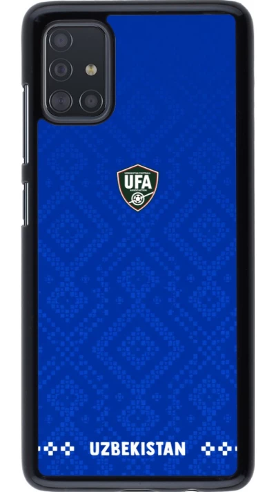 Samsung Galaxy A51 Case Hülle - Usbekistan 2026 personalisierbares Fussballtrikot