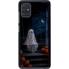 Coque Samsung Galaxy A51 - Halloween 2026 Ghost on a swing
