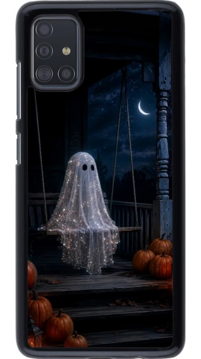 Coque Samsung Galaxy A51 - Halloween 2026 Ghost on a swing