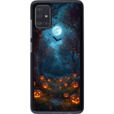 Coque Samsung Galaxy A51 - Halloween 2026 Road of Pumpkins