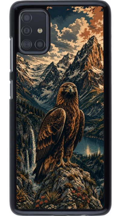 Coque Samsung Galaxy A51 - Linocut Aigle Royal