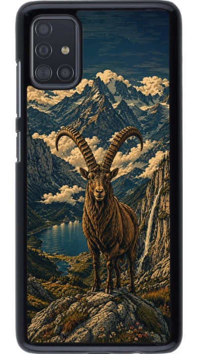 Coque Samsung Galaxy A51 - Linocut Bouquetin